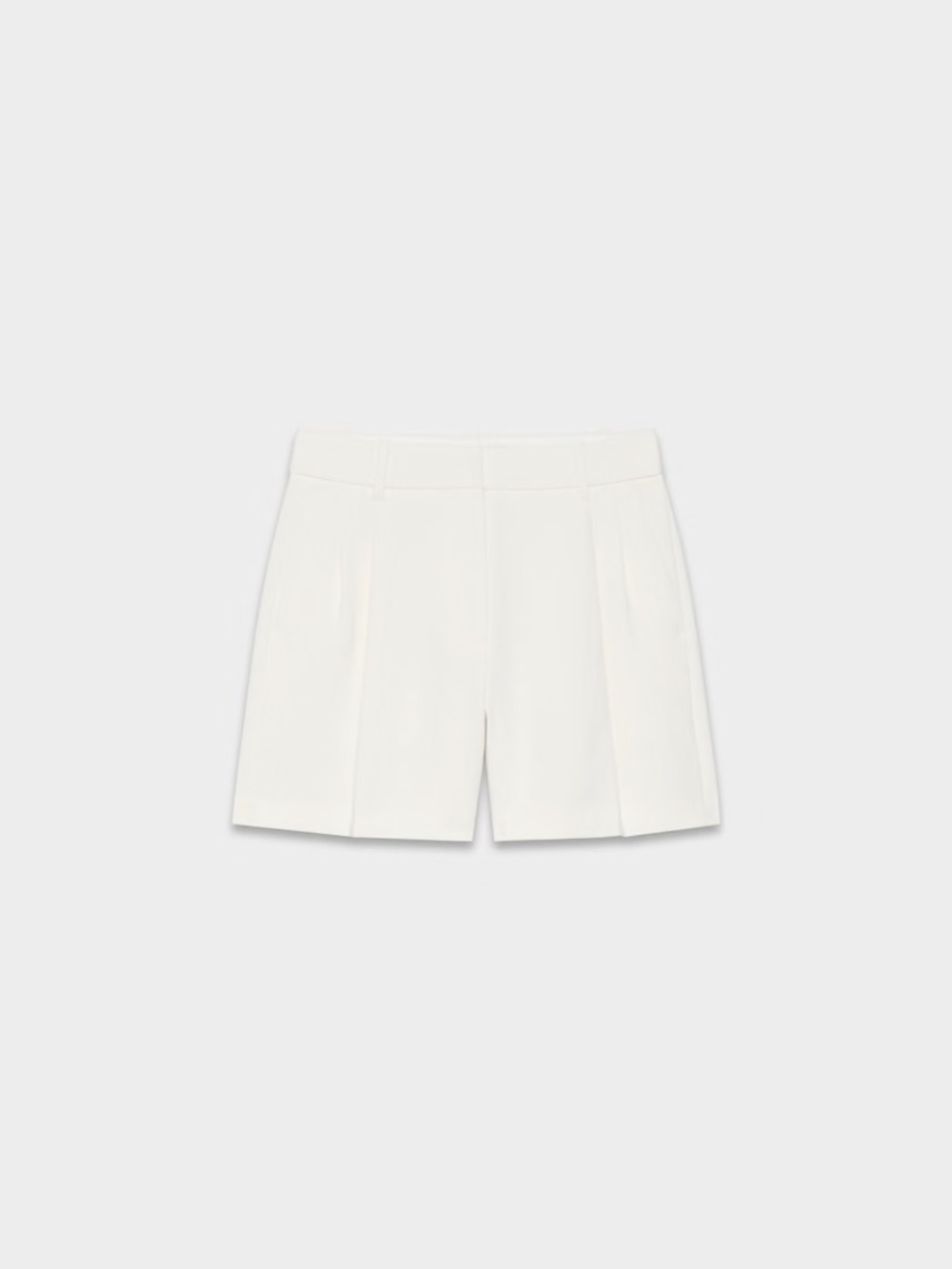 Aritzia White Pleated High-Rise Shorts - Picture 2 of 4